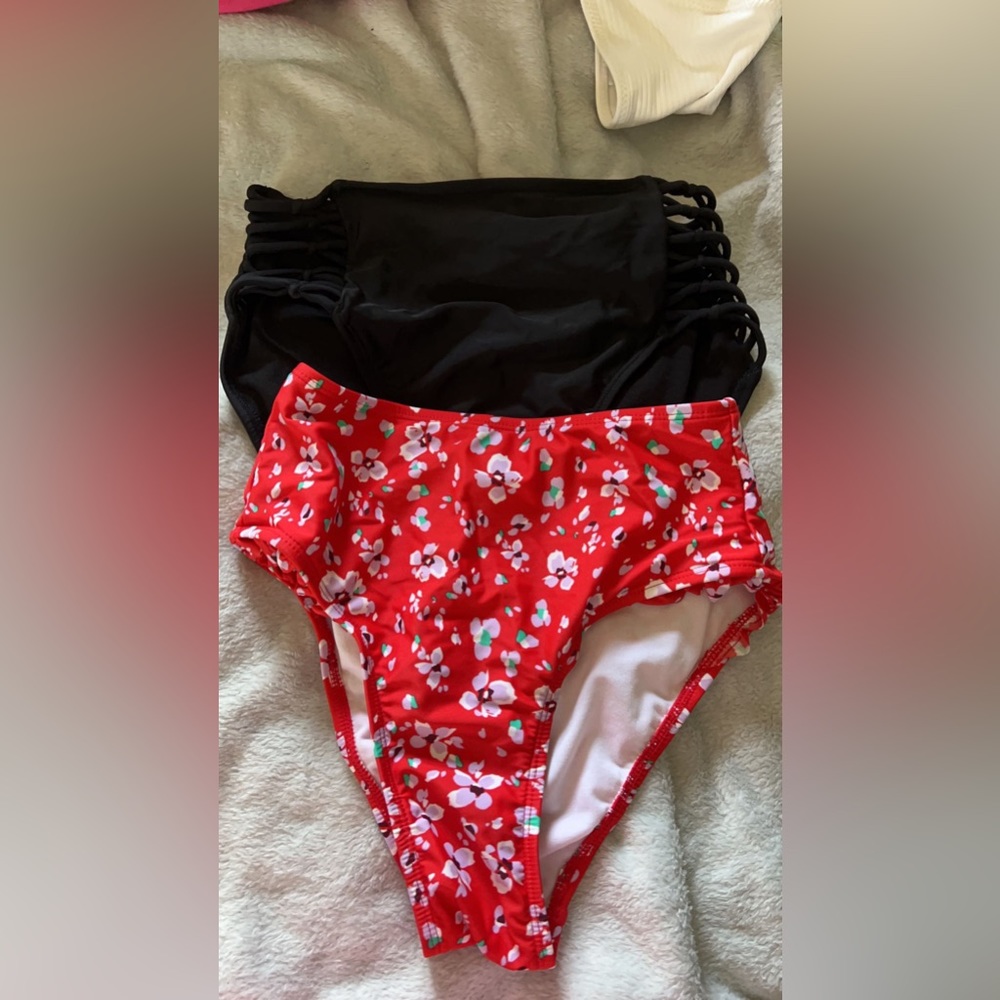 Bundle of high wasted swim bottoms